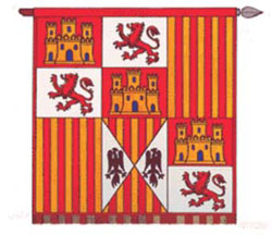 Bandera de Infantes de los Reyes Católicos 1492.