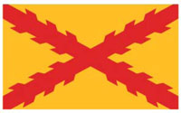Bandera del Imperio de España durante Felipe II.