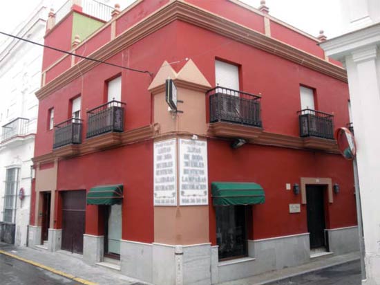 Casa matriz de los Parejas, en la calle Castelar de Sanlúcar de Barrameda, posiblemente la “factoría” de prácticos más importante de España.