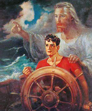  Jesús guarda y guía al timonel, buque gasero filipino.