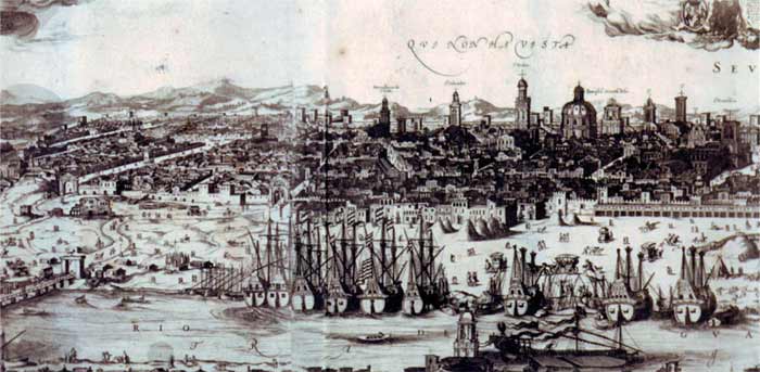 Panoramica de Sevilla, año 1617.