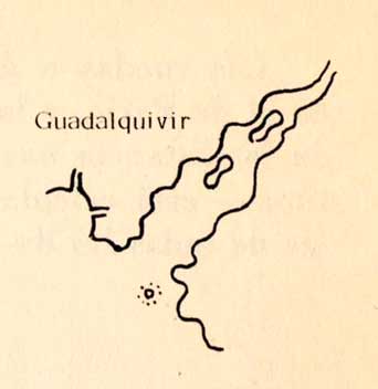 Plano nº 4. Ria del Guadalquivir‐ Atlas de Diego Homen ‐ Siglo XV.