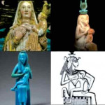 Evolución de la configuración de Isis con su hijo Horus, a la Virgen María.
