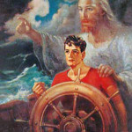 Jesús guarda y guía al timonel, buque gasero filipino.
